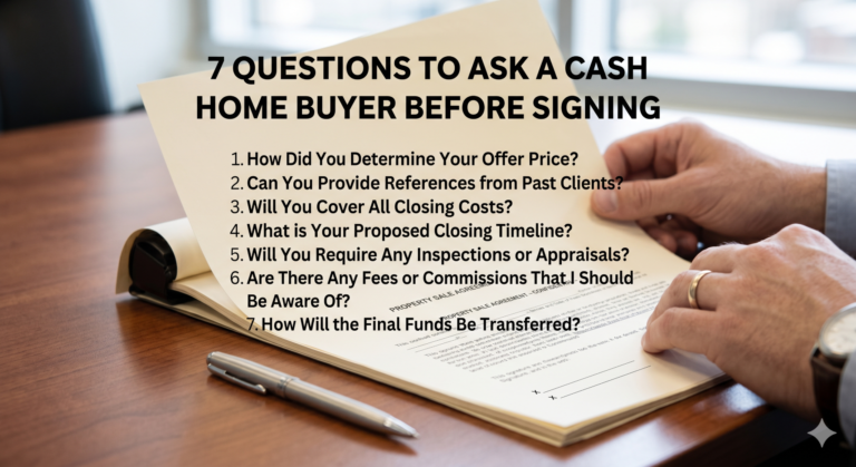 7 Questions to Ask a Cash Home Buyer Before Signing